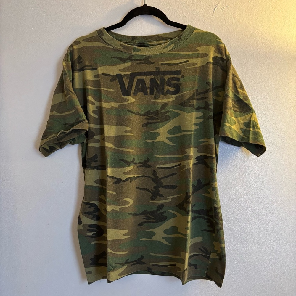 Vans Men's Camo Short Sleeve T-Shirt Size Large